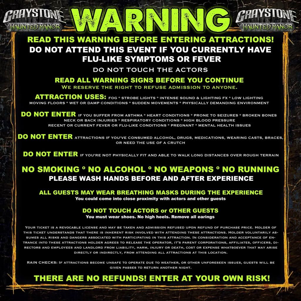 Warnings & Disclaimers Warnings & Disclaimers
